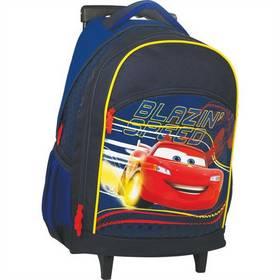 Batoh školní Sun Ce na kolečkách - Disney Cars modrý