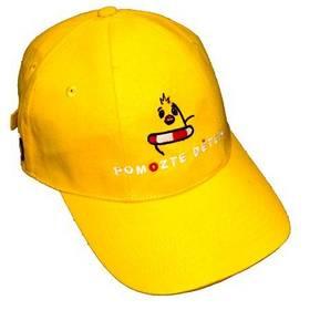 Čepice Kuře s kšiltem žlutá