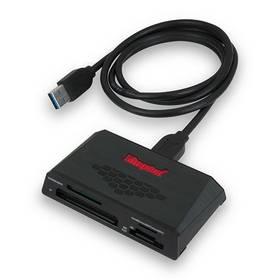 Čtečka paměťových karet Kingston Hi-Speed USB 3.0 (FCR-HS3) černá
