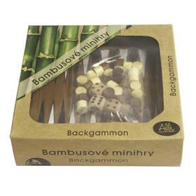 Desková hra Albi Mini bambus - Backgammon