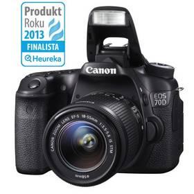 Digitální fotoaparát Canon EOS EOS 70D + EF18-55 IS STM (8469B036) černý