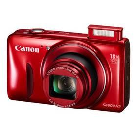 Digitální fotoaparát Canon PowerShot SX600 HS červený