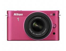 Digitální fotoaparát Nikon 1 J2 + 10-30 VR + 30-110 VR růžový