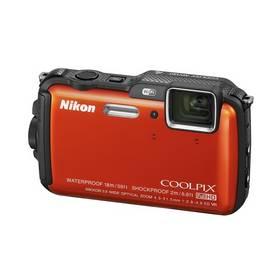 Digitální fotoaparát Nikon Coolpix AW120 oranžový