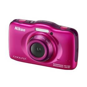 Digitální fotoaparát Nikon Coolpix S32 růžový