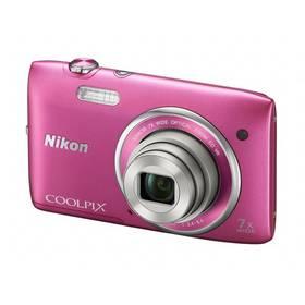 Digitální fotoaparát Nikon Coolpix S3500 růžový
