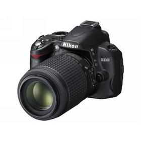 Digitální fotoaparát Nikon D3000 + 18-55 AF-S DX + 55-200 AF-S DX VR