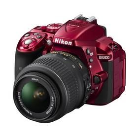 Digitální fotoaparát Nikon D5300 + 18-55 AF-S DX VR II červený