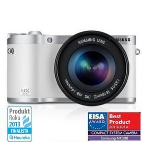 Digitální fotoaparát Samsung NX300 + 18-55mm bílý