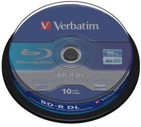 Disk Verbatim BD-R DualLayer 50GB, 6x, 10-cake (43746)