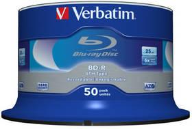 Disk Verbatim BD-R SL 25GB, 6x, 50-cake (43773)