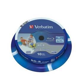 Disk Verbatim BD-R SL 25GB, 6x, printable, 10-cake (43751)