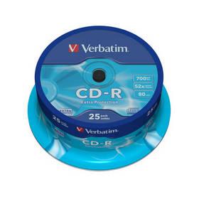 Disk Verbatim CD-R 700M/80min, 52x, Extra Protection, 25-cake (43432)