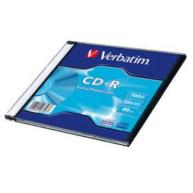 Disk Verbatim CD-R 700MB/80min, 52x, Extra Protection, slim, 200ks (43347)