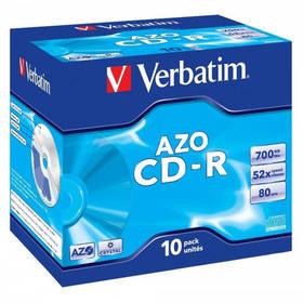 Disk Verbatim CD-R 700MB/80min, 52x, jewel box, 10ks (43327)
