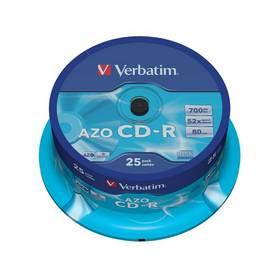 Disk Verbatim CD-R 700MB/80min. 48x, Crystal, 25-cake (43352)