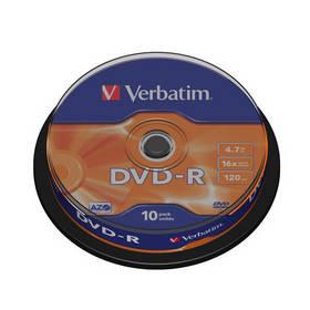 Disk Verbatim DVD-R 4,7GB, 16x, 10-cake (43523)