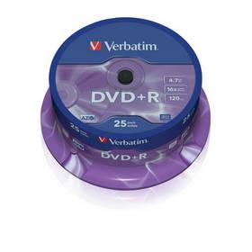 Disk Verbatim DVD+R 4,7GB, 16x, 25-cake (43500)