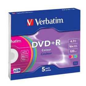 Disk Verbatim DVD+R 4,7GB, 16x, 5ks (43556)