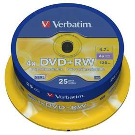 Disk Verbatim DVD+RW 4.7GB, 4x, 25-cake (43489)