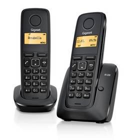Domácí telefon Siemens Gigaset A120 duo (L36852-H2401-R601) černý