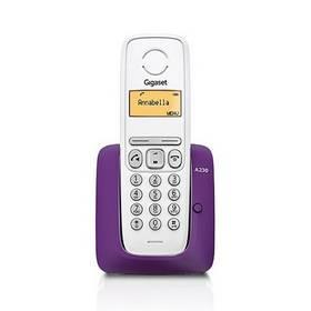Domácí telefon Siemens Gigaset A230 - fialový (S30852-H2415-R604) fialový
