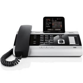 Domácí telefon Siemens Gigaset DX600A ISDN (S30853-H3101-R601) černý/titanium (rozbalené zboží 8211044740)