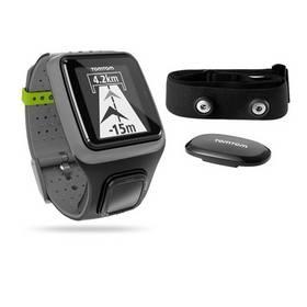 GPS hodinky Tomtom Runner + monitor srdečního tepu (1RRO.001.03) šedé