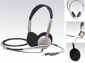 Headset Koss CS 100 černá/stříbrná