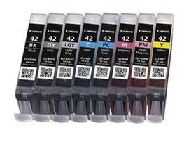 Inkoustová náplň Canon CLI-42 Multi Pack (6384B010) černá/šedá/červená/modrá/žlutá