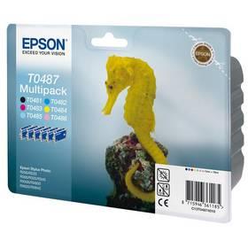 Inkoustová náplň Epson T0487, 6x 13ml (C13T04874010) černá/červená/modrá/žlutá
