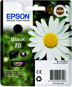 Inkoustová náplň Epson T1801, 175 stran (C13T18014010) černá