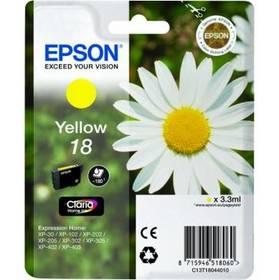 Inkoustová náplň Epson T1804, 180 stran (C13T18044010) žlutá