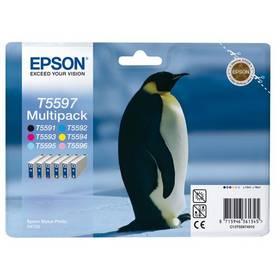Inkoustová náplň Epson T5597, 6x 13ml (C13T55974010) černá/červená/modrá/žlutá