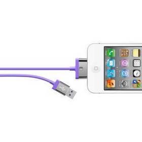 Kabel Belkin 30-pin MIXIT pro Apple, 2m (F8J041cw2m-PUR) fialový