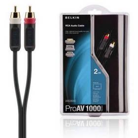 Kabel Belkin Audio 2RCA ProAV1000, 1m (AV10007qp1M) černý