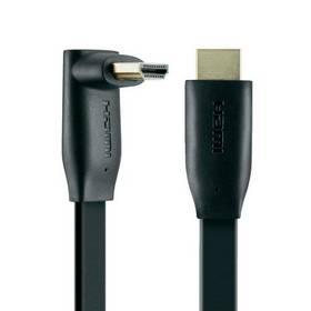 Kabel Belkin HDMI 1.4 boční 90° konektor, 2m (F3Y022bf2M) černý/šedý