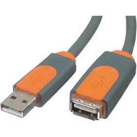 Kabel Belkin USB 2.0 prodlužovací A - A, 1.8m (CU1100cp1.8M) černý/žlutý