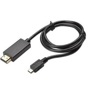 Kabel Digitus microUSB - HDMI 1.3, 3m (AK-300307-030-S) černý (poškozený obal 8213075828)