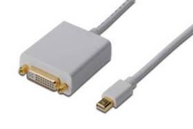 Kabel Digitus miniDisplayPort - DVI-D(24+5), 1,8m (AK-340406-001-W) bílý (poškozený obal 8212000401)