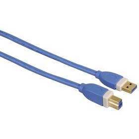 Kabel Hama USB A-B, 1,8m (39671) modrý
