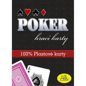 Karetní hra Albi Poker plastové karty červené