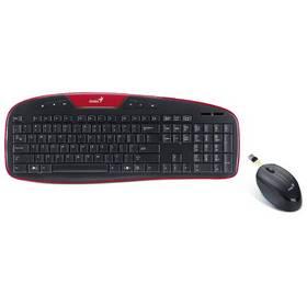 Klávesnice s myší Genius KB-8005 CZ (31340003105) černá/červená