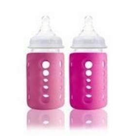 Kojenecká láhev Cherub Baby 240ml + obal duopack růžová