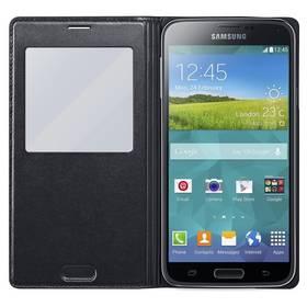 Kryt na mobil Samsung EF-CG900BB flip S-View pro Galaxy S5 (SM-G900) (EF-CG900BBEGWW) černý
