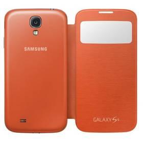 Kryt na mobil Samsung EF-CI950BOEG flip S-view pro Galaxy S4 (i9505) (EF-CI950BOEGWW) oranžový