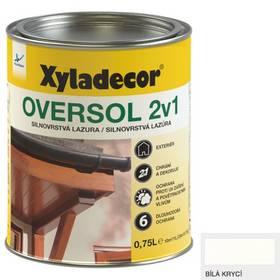 Lazura na dřevo Xyladecor Oversol 2v1 bílá krycí, 0,75