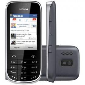 Mobilní telefon Nokia Asha 202 Dual Sim (A00005142) šedý