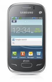 Mobilní telefon Samsung Rex 70 (S3802) Dual Sim - Metalic silver (GT-S3802MSAETL) stříbrný
