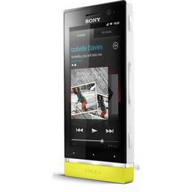 Mobilní telefon Sony Xperia U (1261-9041) bílý/žlutý